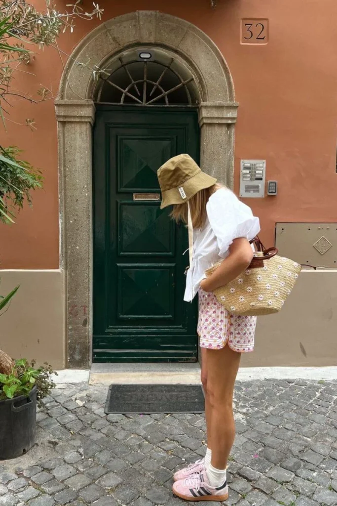 12. Summer Look with Pink Adidas Spezial