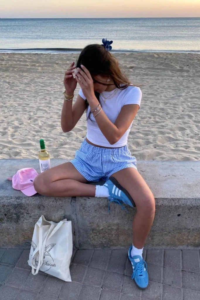 7. Beach Evening with Blue Adidas Spezial