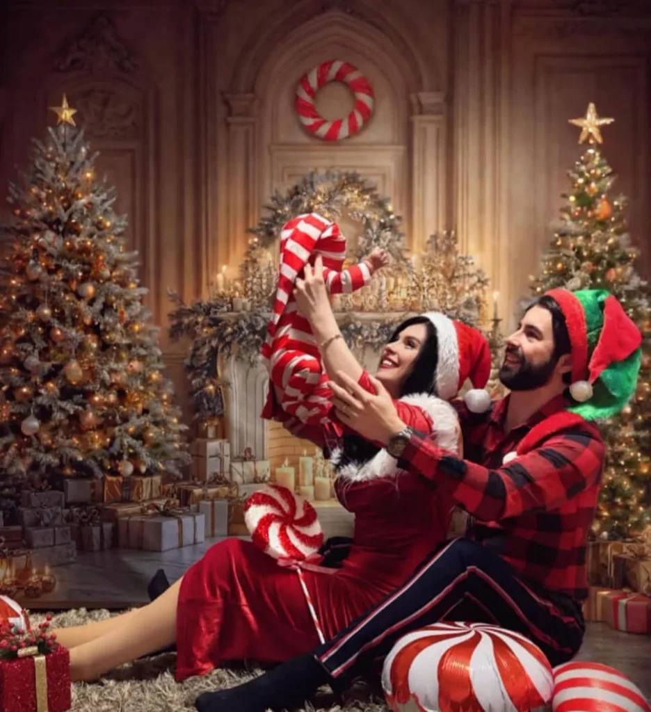 9. Candy Cane Christmas Theme