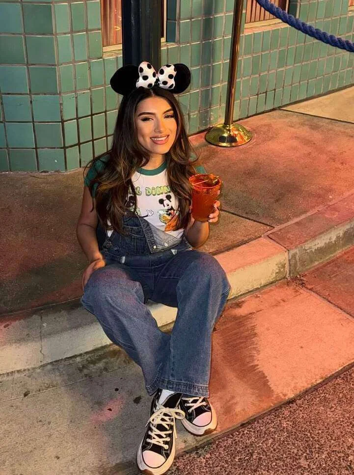 Denim Overalls and Graphic Tee