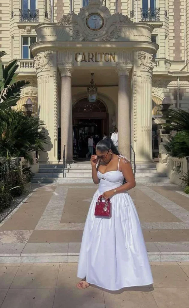 7. White Dress at the Carlton