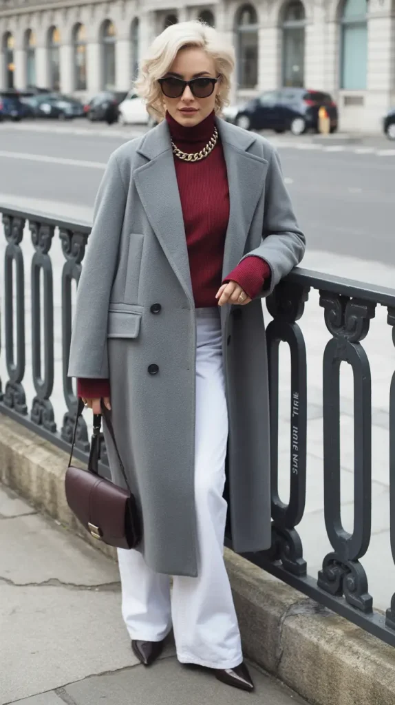 11. Burgundy & Frost Gray