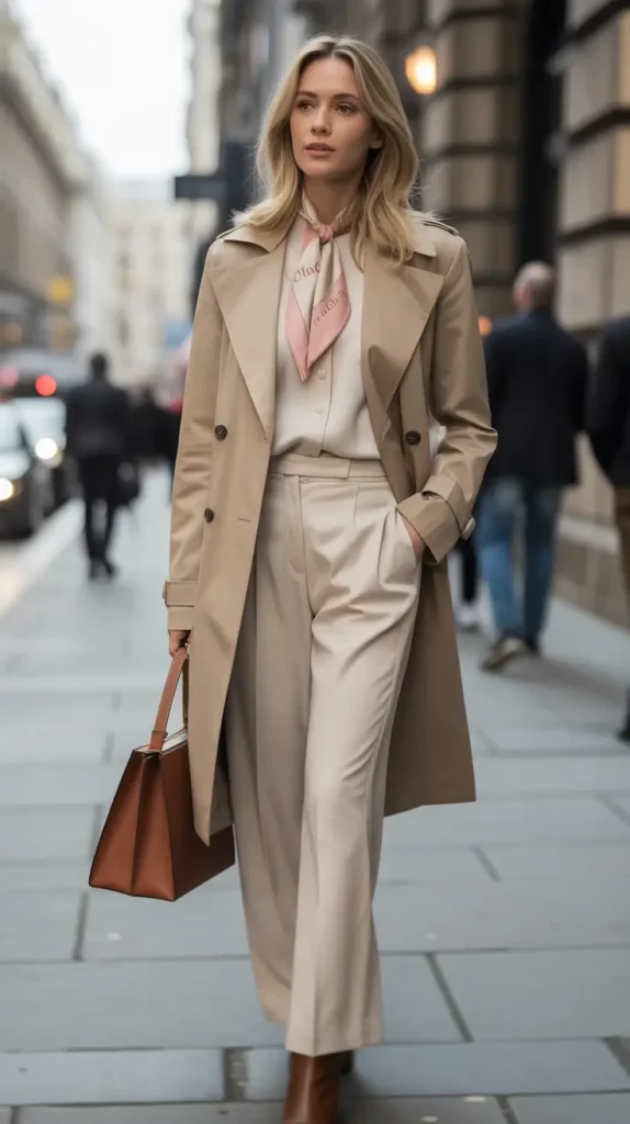12. Soft Beige Trench & City Power Tones