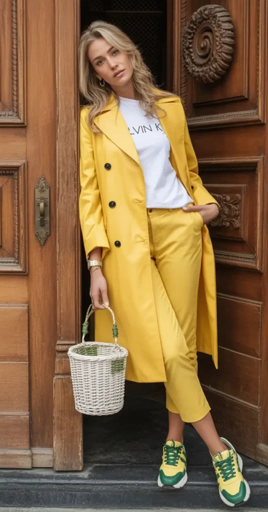 22. Sporty Citrus in Bold Layers