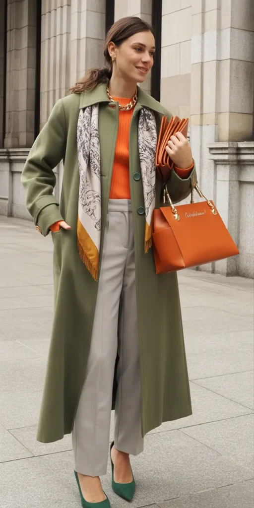 7. Olive & Burnt Orange Harmony