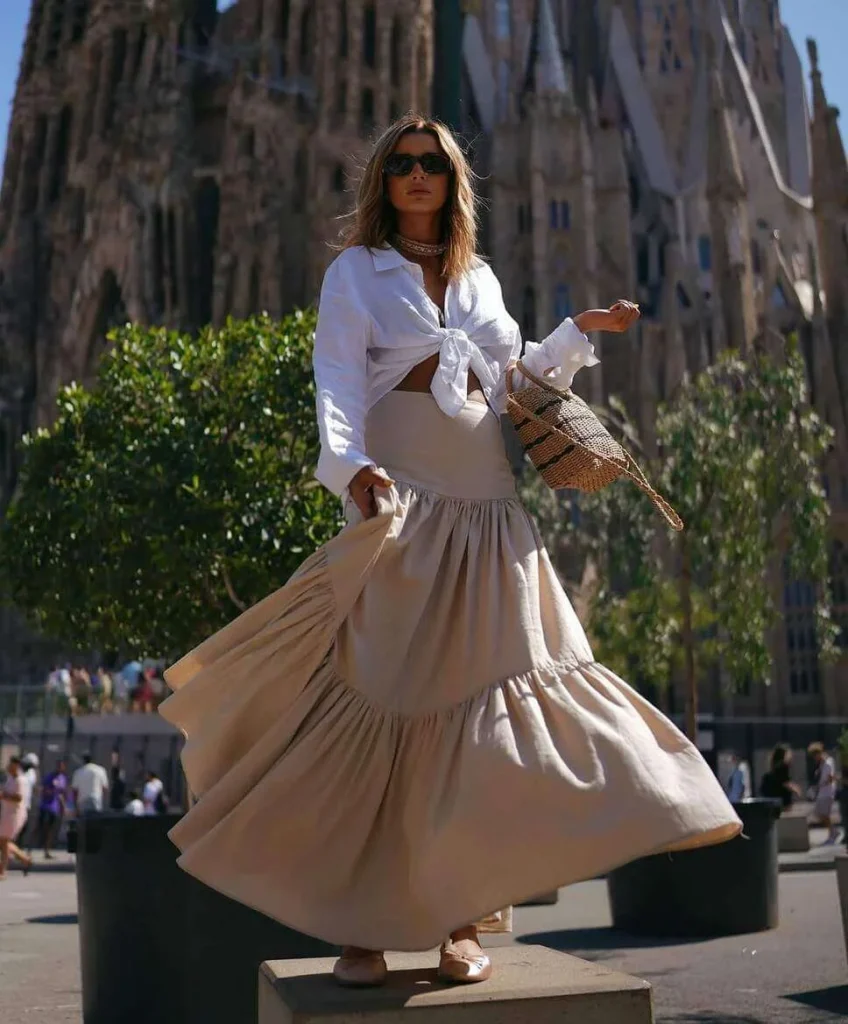 Flowy Skirt in Barcelona