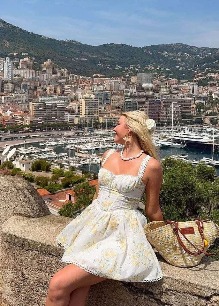 Floral Mini Dress in Monaco