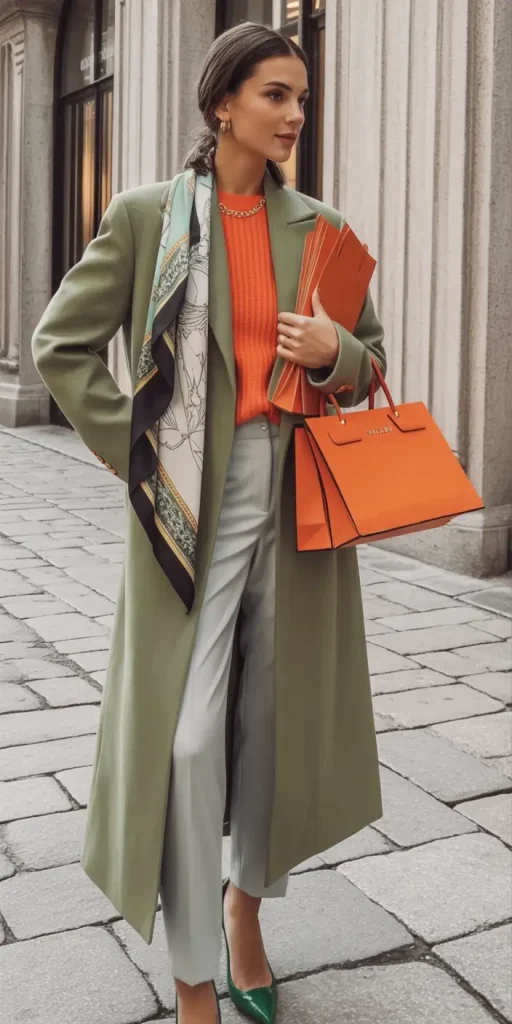 18. Color-Blocked Old-Money Style