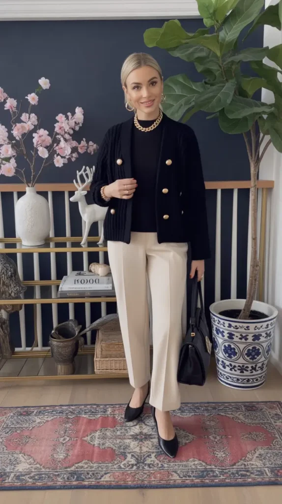 20. Modern Audrey in Black and Cream
