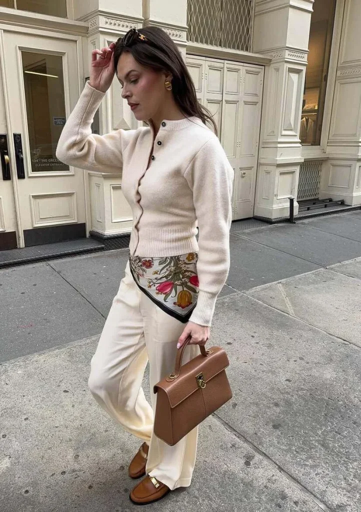 Silk Scarf and Sidewalks