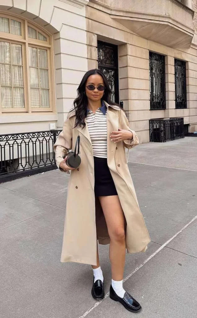 Loafers and a Trench Kind of Day,