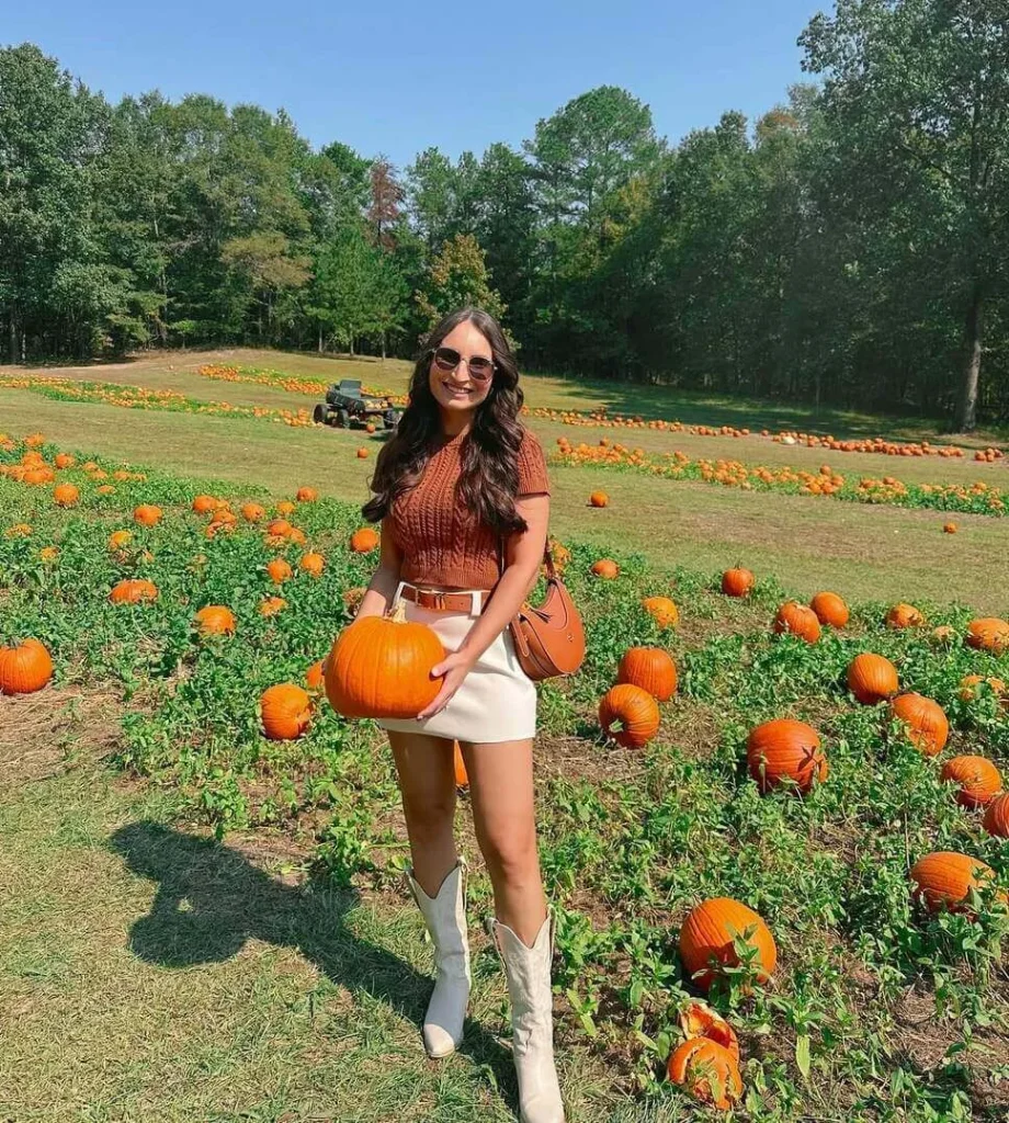 29. Mini Skirt and Western Boots