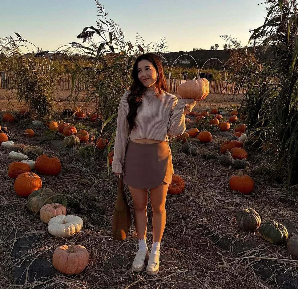 5. Mini Skirt and Cropped Sweater