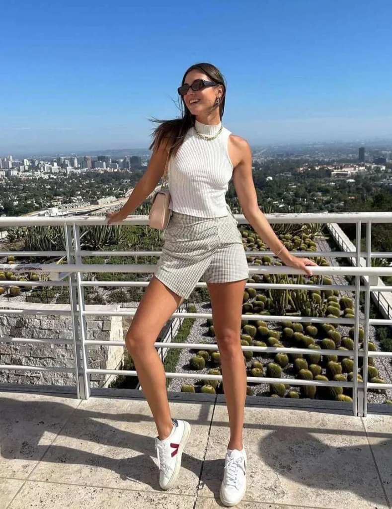 Tailored Shorts and Veja Sneakers