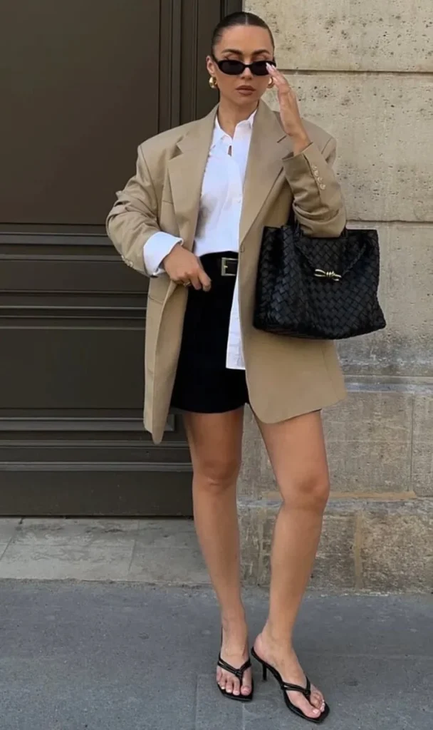 Oversized Blazer and Shorts