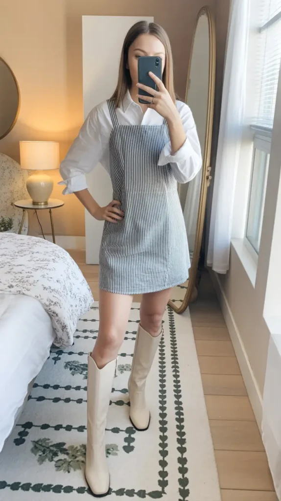 4. Preppy Chic with a Prairie Twist