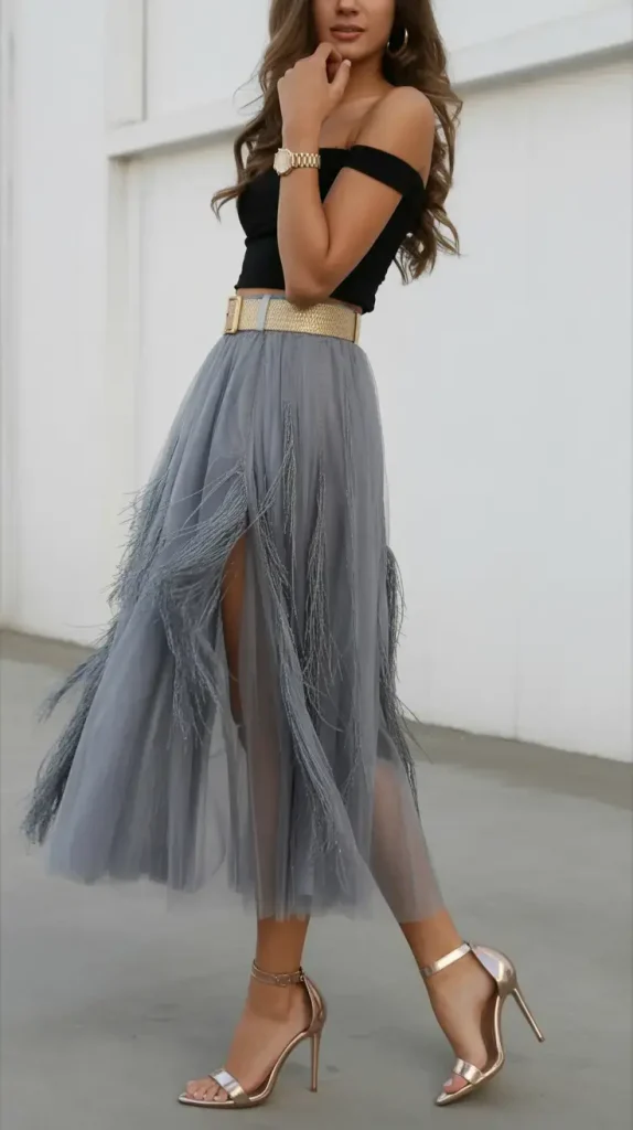 12. Misty Glam with a Hint of Silver