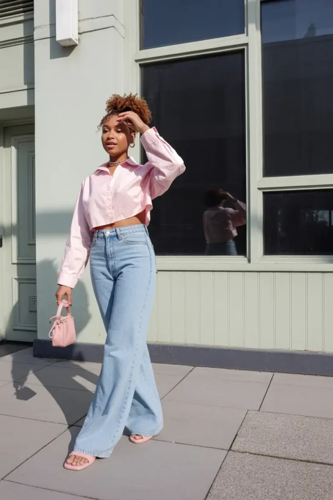 5. Blushing Denim and Streetlight Confidence