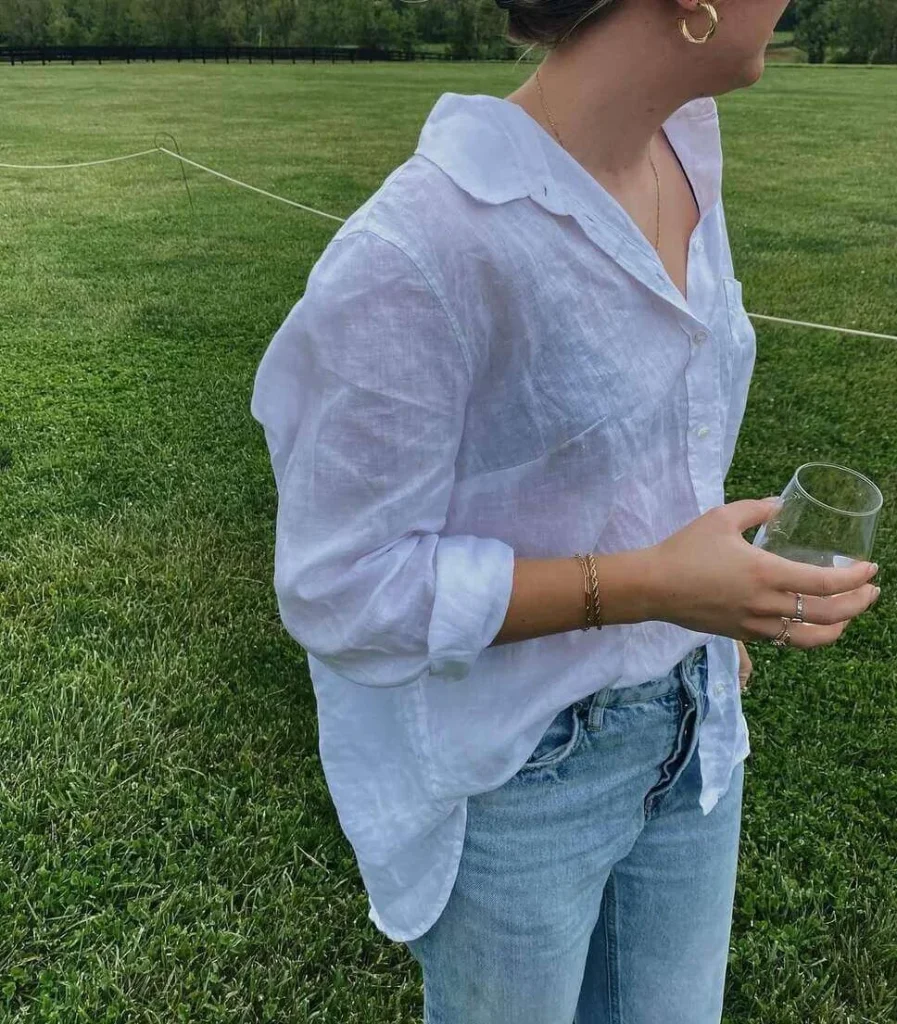 White Linen Shirt and Denim