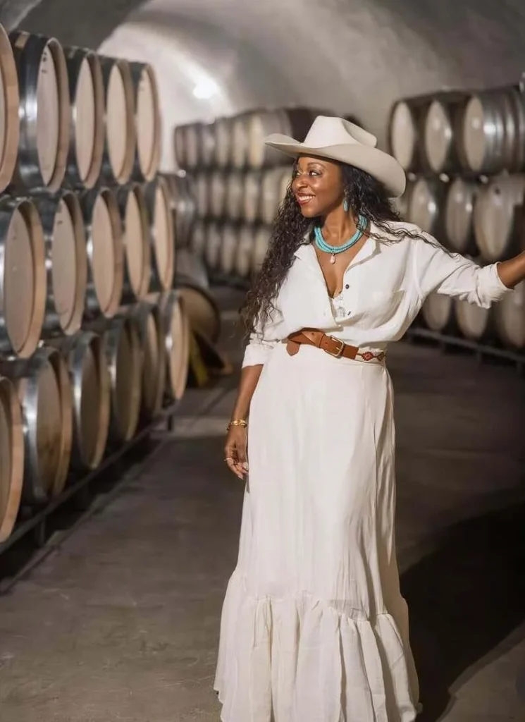 White Maxi Dress with Western Details