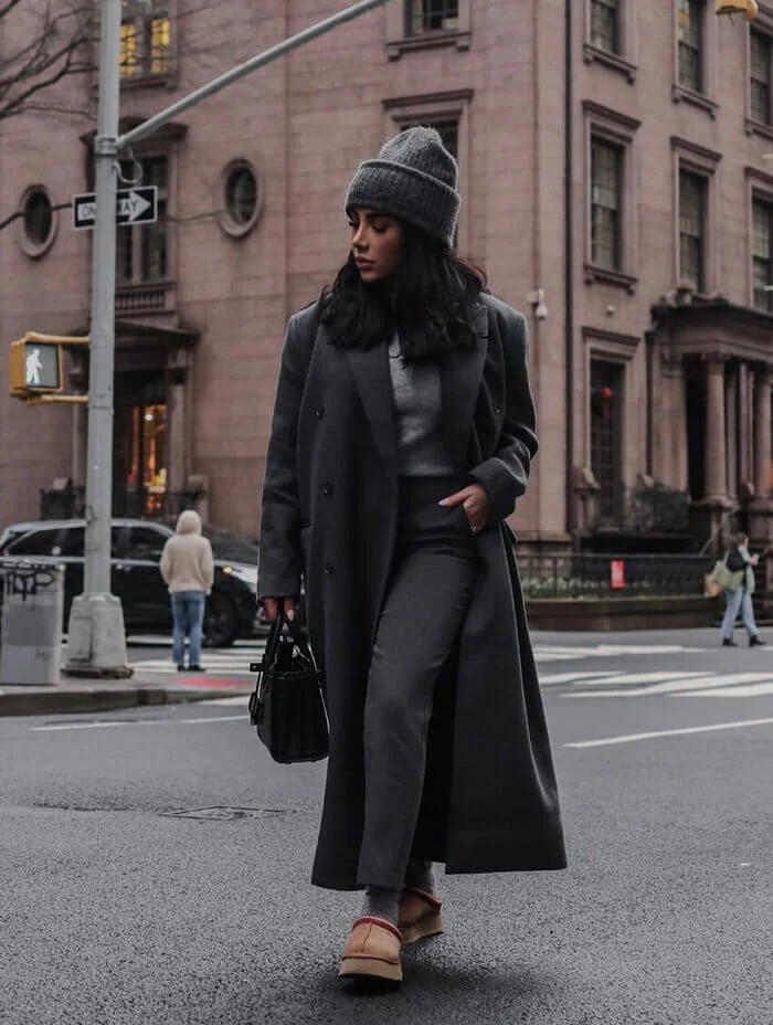17. All-Gray Winter Look